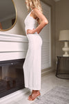 ZIPENA SLEEVELESS MAXI DRESS - White