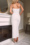 ZIPENA SLEEVELESS MAXI DRESS - White