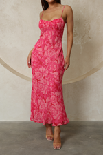 MARIENE MAXI DRESS - Pink Floral