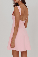 SAHNA LOW BACK MINI DRESS - Pink