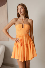 KELAS FLOWY MINI DRESS - Orange