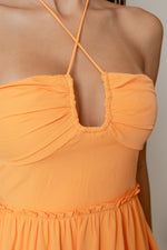 KELAS FLOWY MINI DRESS - Orange