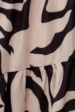 LORAINE CROP TOP & MAXI SKIRT SET - Nude Black Print