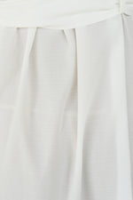SHAYLENE PUFFY SLEEVE MIDI DRESS - White