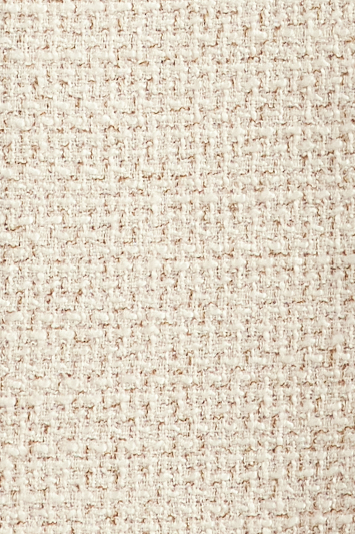 EDENI SHORT SLEEVE TWEED MINI DRESS - Beige