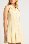 CORTEA SLEEVELESS MINI DRESS - Yellow