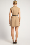 AGANE SLEEVELESS MINI DRESS - Nude