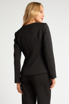 STEPHA LONG SLEEVE BLAZER TOP - Black