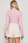 FIFIA TURTLE NECK LONG SLEEVE TOP - Pink