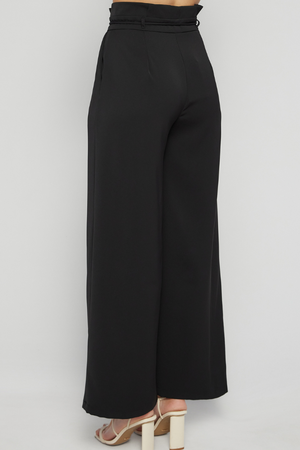 FIENNA HIGH WAISTED PANTS - Black