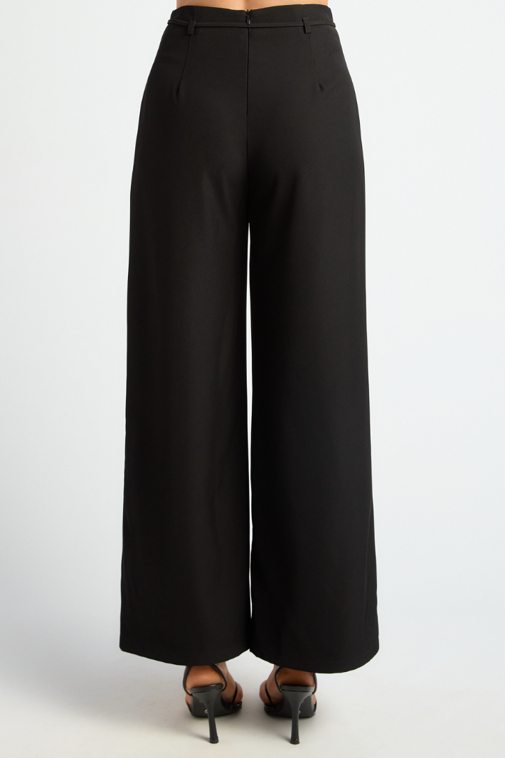 BILLI WIDE LEG PANTS - Black