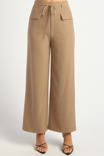 BILLI WIDE LEG PANTS - Tan