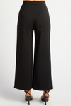 STEPHA HIGH WAISTED WIDE LEG PANTS - Black