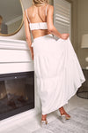 AMILIA CROP TOP & MAXI SKIRT SET - White