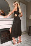 SOLACE CUT-OUT MAXI DRESS - Black