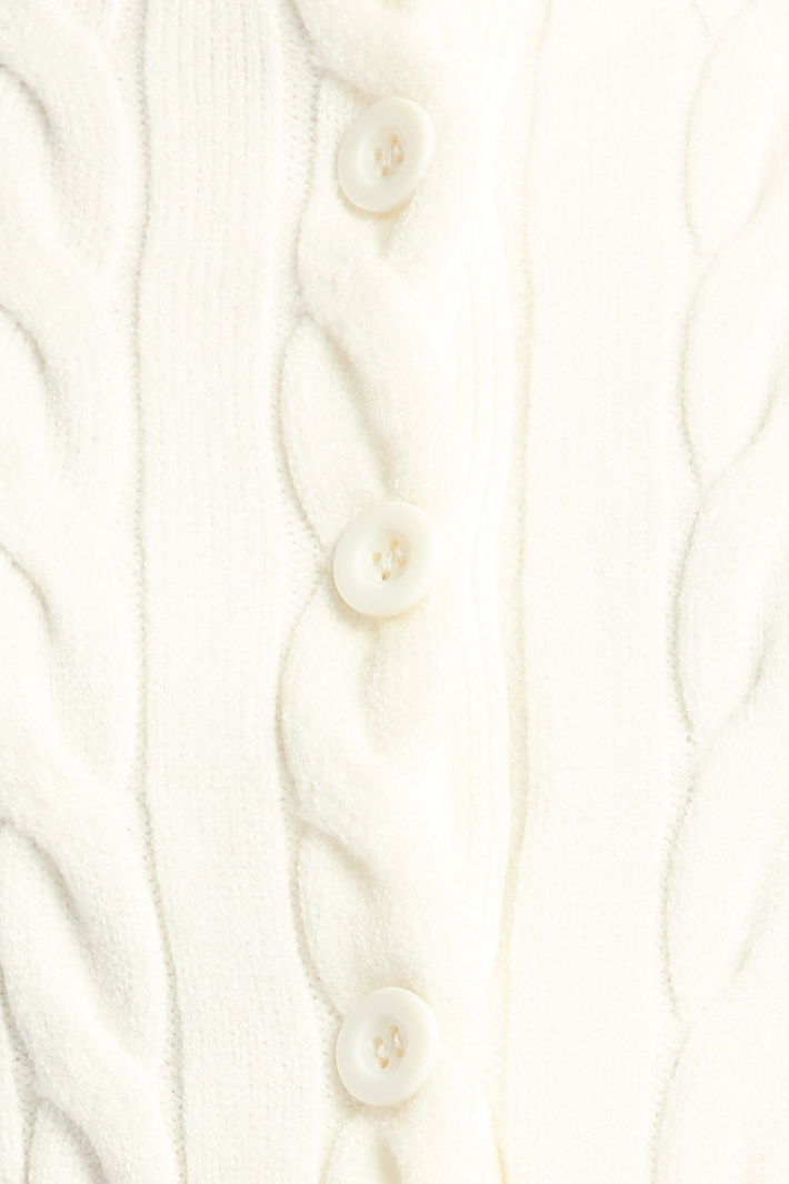 LAINA SHORT SLEEVE KNIT TOP - White