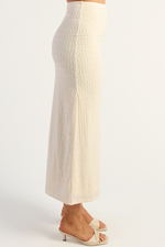 GRACIE MAXI SKIRT - Cream