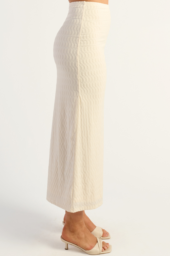 GRACIE MAXI SKIRT - Cream