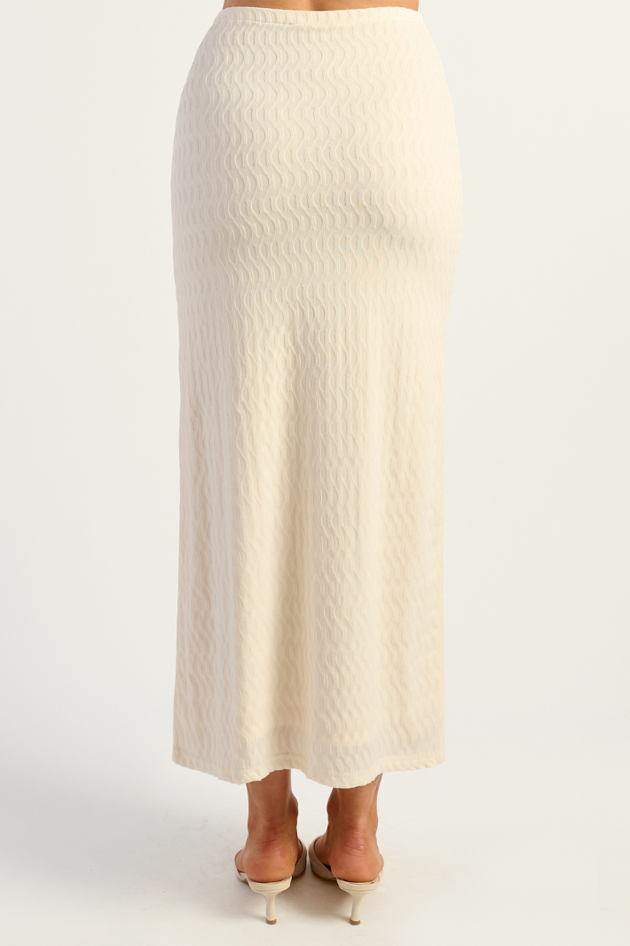GRACIE MAXI SKIRT - Cream