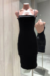 SASHA MIDI DRESS - Black