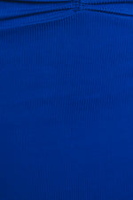 PRISCILLA FRONT SPLIT MAXI SKIRT - Cobalt Blue