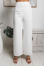 VIVIANA STRAIGHT LEG PANTS - White