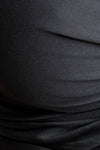 LUCY CUT-OUT CROP TOP - Black
